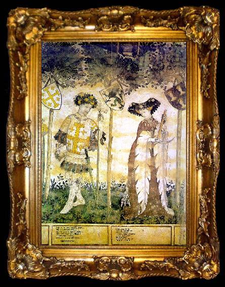 framed  IVERNY, Jacques Hero and Heroine (detail) af, ta009-2